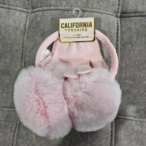 NWT California Sunshine Earmuffs and Gloves, 2 Piece Set